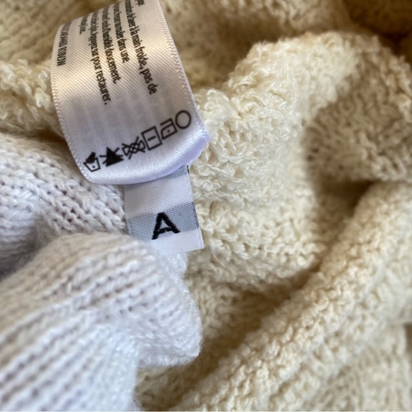 Eileen Fisher sweater Organic Cotton funnel neck textured woven pullover large - Picture 8 of 14